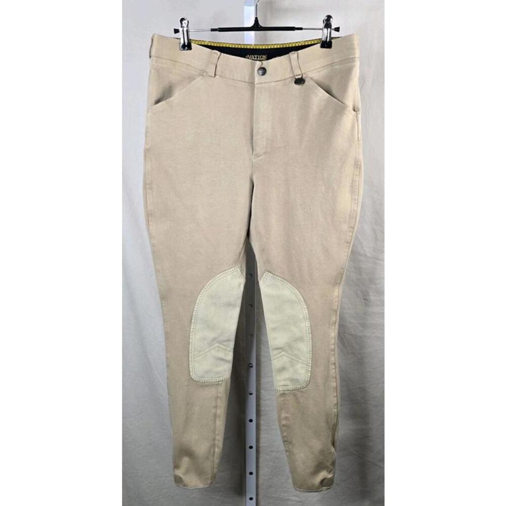 Ovation Gold Circuit Classic English Riding Pants Breeches 32L Excellent